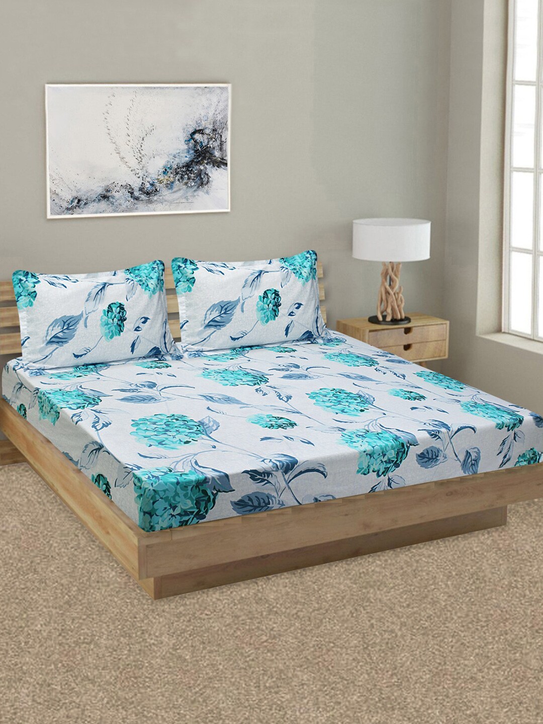 

Good Homes by Home Candy Unisex Turquoise Blue Floral