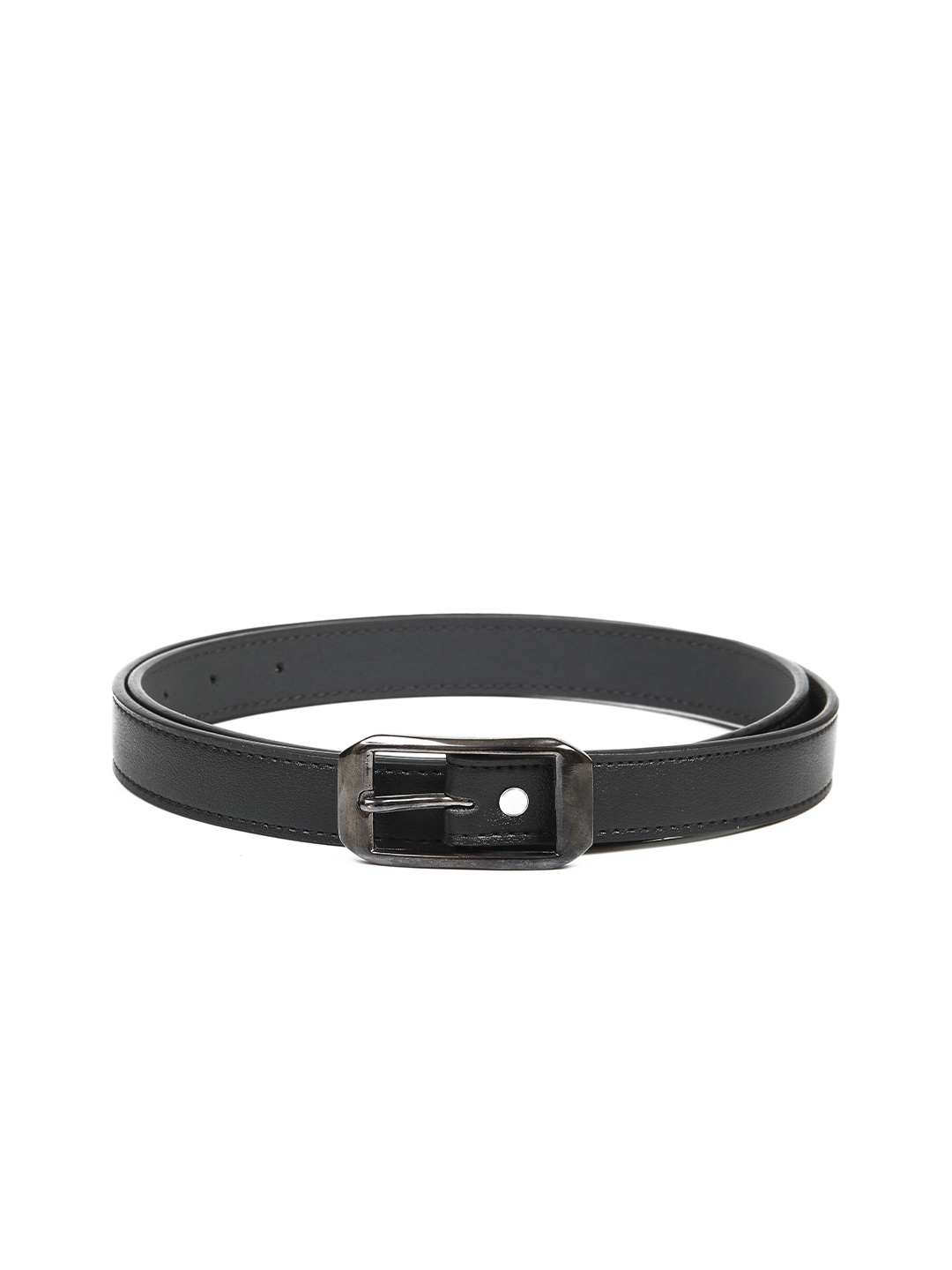 

Calvadoss Women Black Textured PU Belt