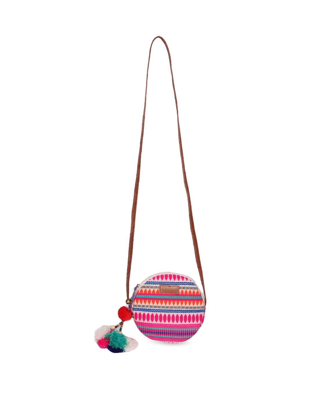 

ASTRID Pink Structured Sling Bag