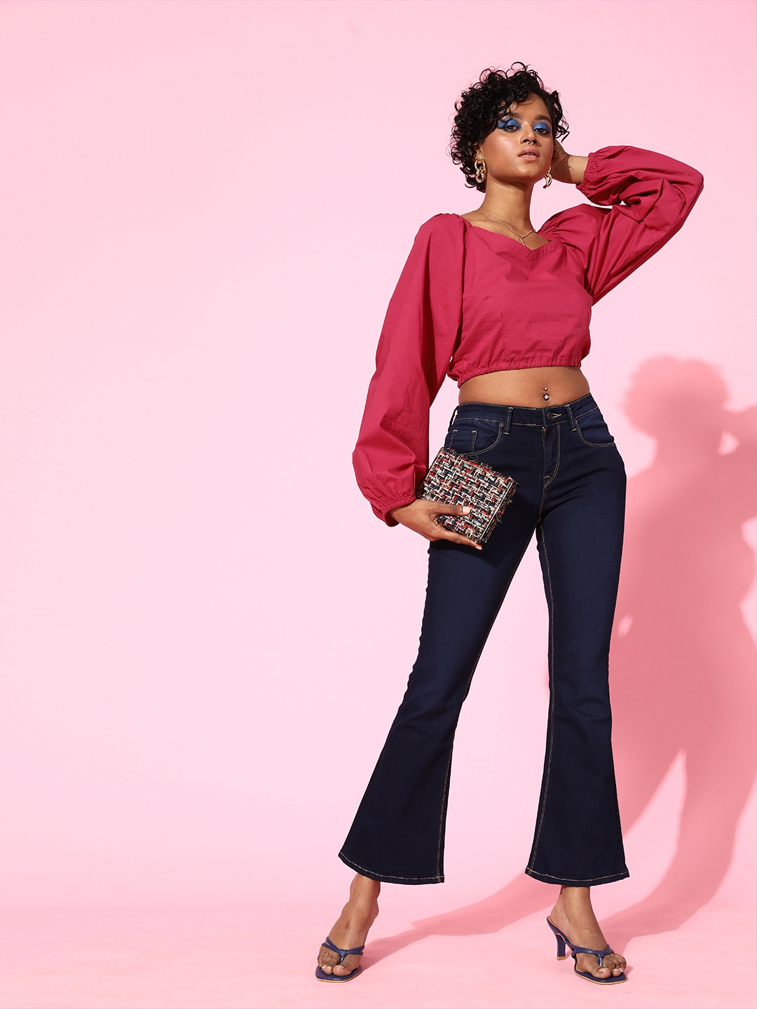 

plusS Women Pretty Pink Sleek Top