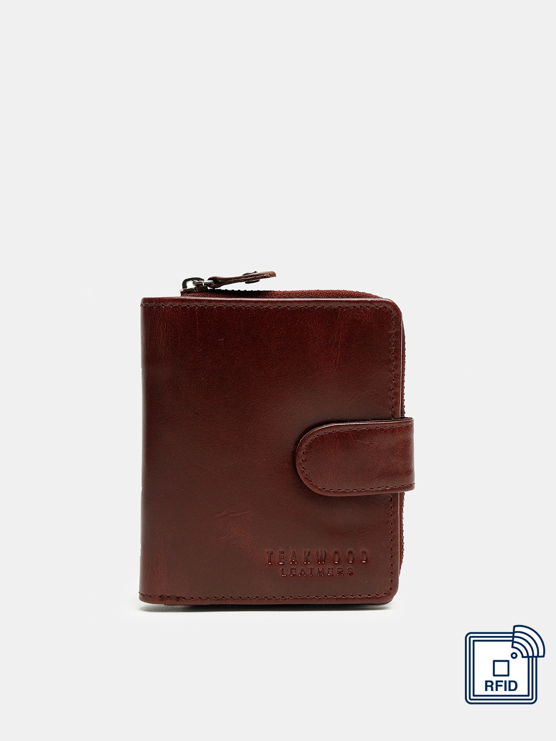 

Teakwood Leathers Women Brown Leather Two Fold Wallet