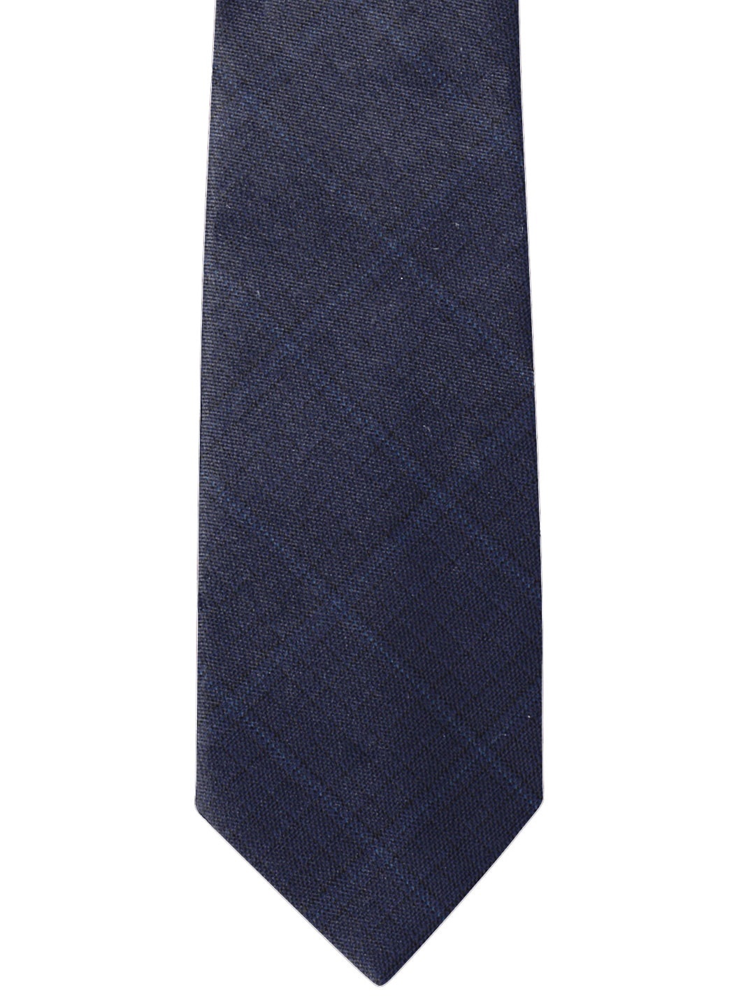 

Blacksmith Men Blue Checked Broad Tie