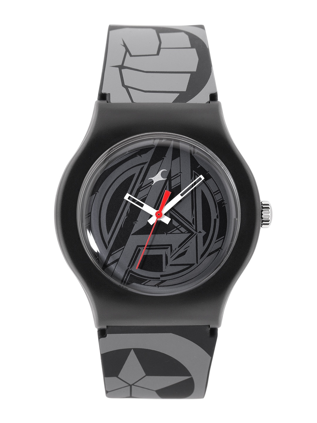 

Fastrack Unisex Black Marvel Avengers Analogue Watch 9915PP93