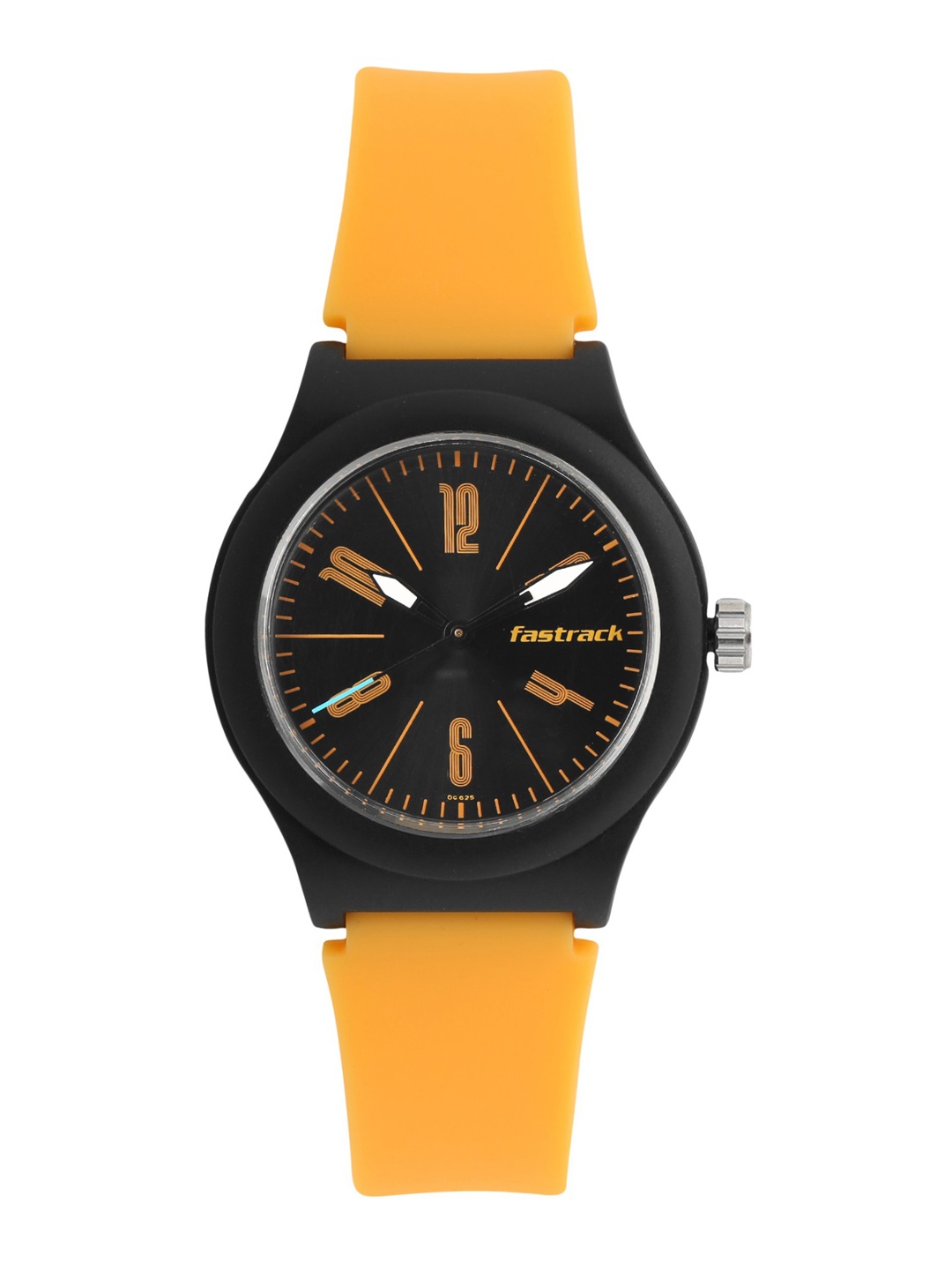 

Fastrack Unisex Tees Elementary Analogue Watch 38037PP02-Orange, Black