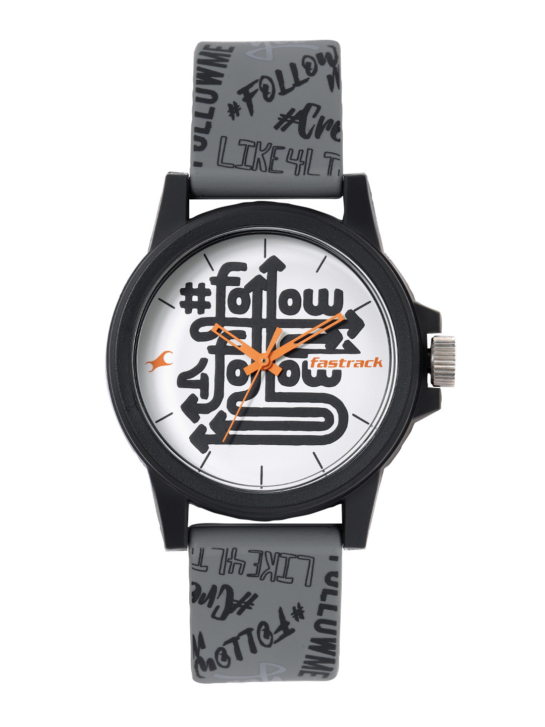 

Fastrack Unisex Printed Dial & Silicon Straps Analogue Watch 68012PP09, White
