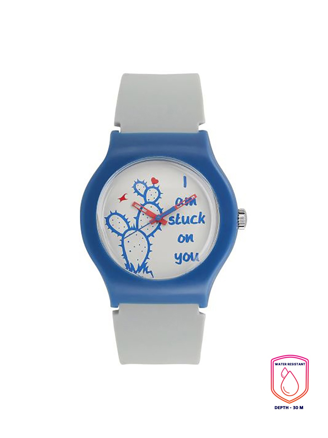 

Fastrack Unisex Grey Printed Dial & Straps Tees Valentine Analogue Watch 9915PP70