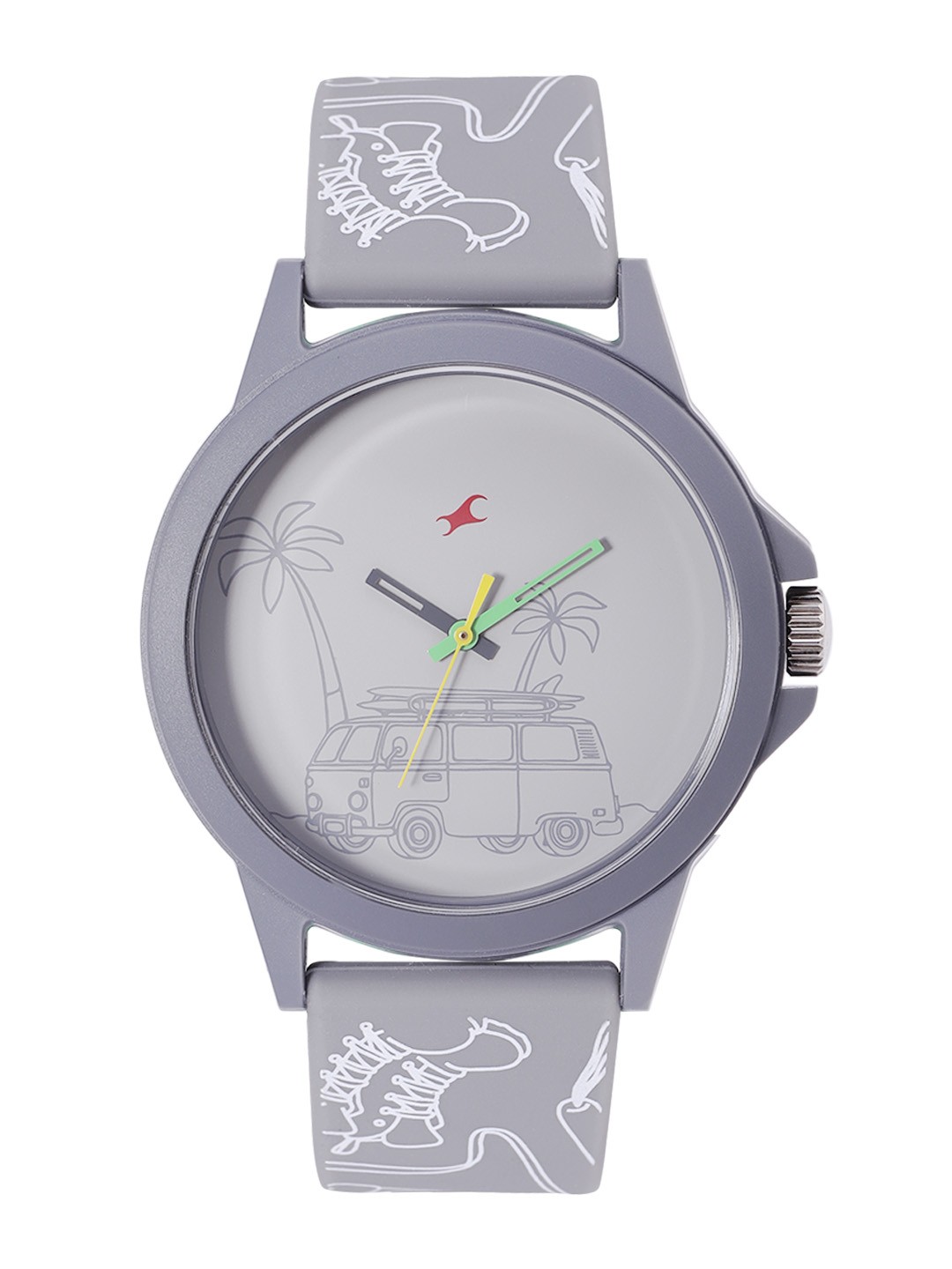 

Fastrack Unisex Printed Dial Analogue Watch 38024PP47, Grey
