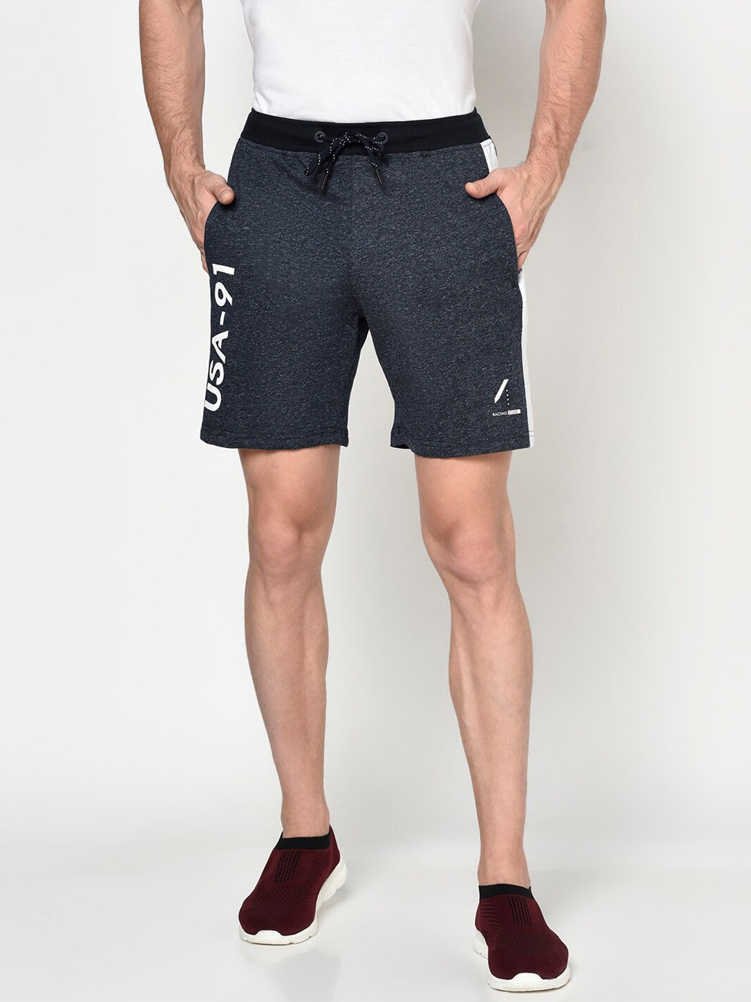 

Octave Men Grey Regular Shorts