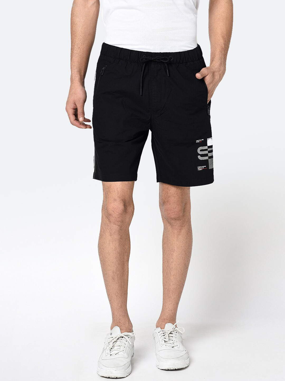 

Octave Men Black Sports Shorts