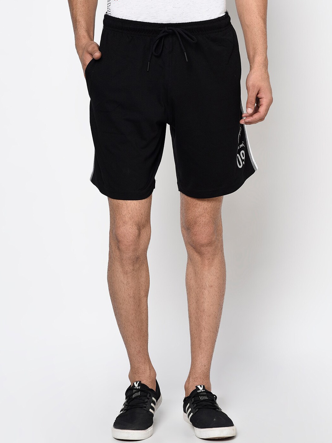 

Octave Men Black Regular Shorts