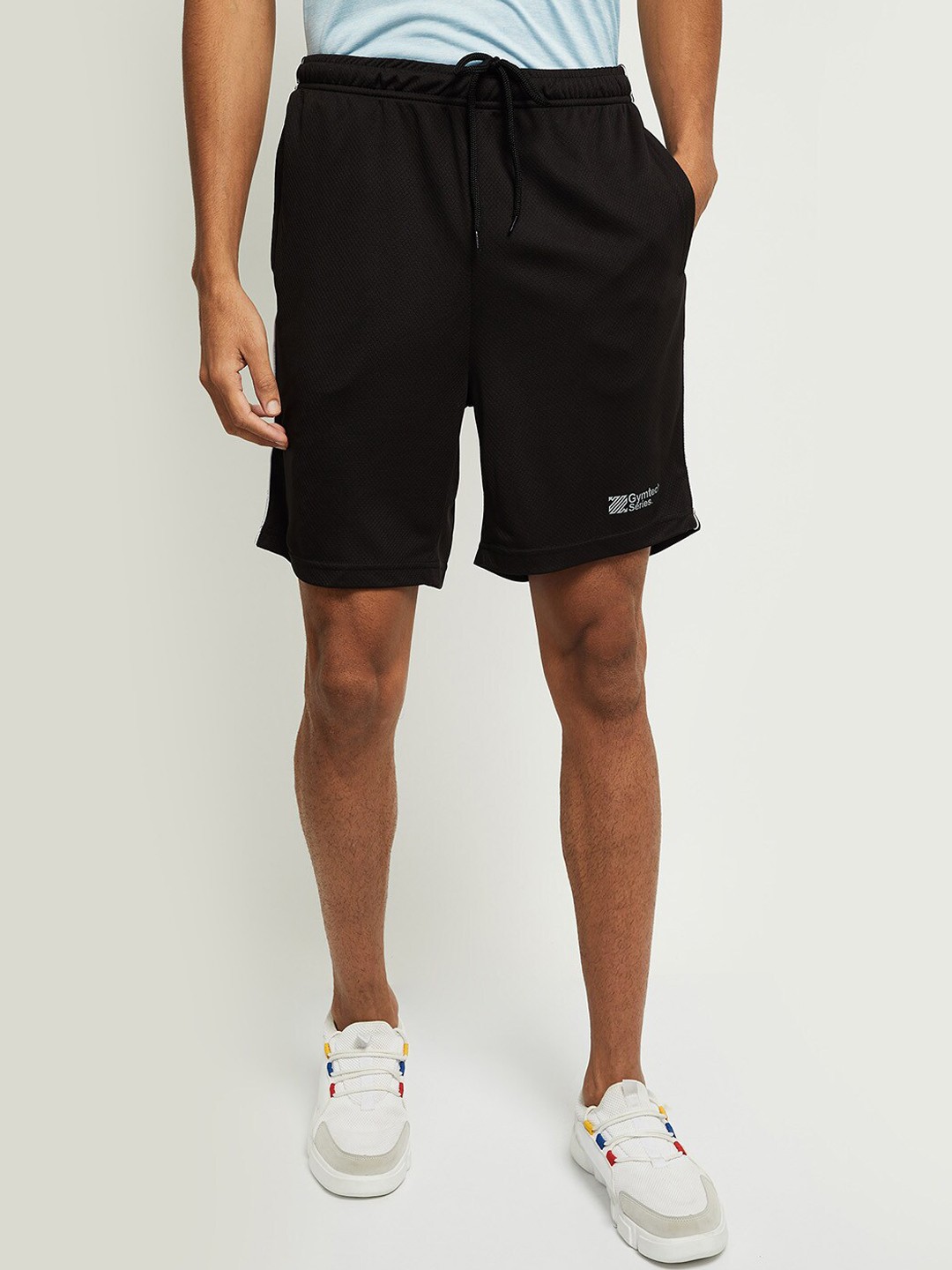 

max Men Black Sports Shorts
