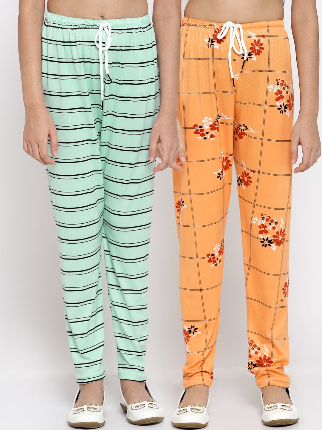 

KLOTTHE Girls Pack of 2 Trousers, Sea green