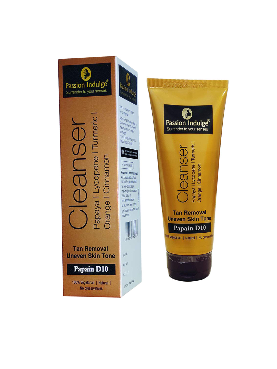 

Passion Indulge Unisex Papain D10 Cleanser, White