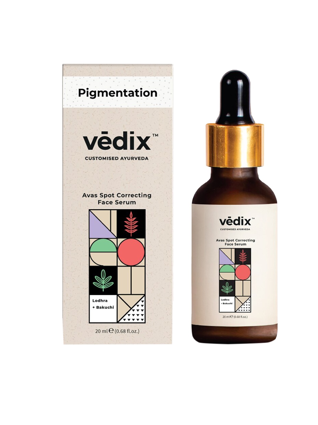 

VEDIX Womens Customized Ayurvedic Avas Spot Correcting Face Serum, Transparent