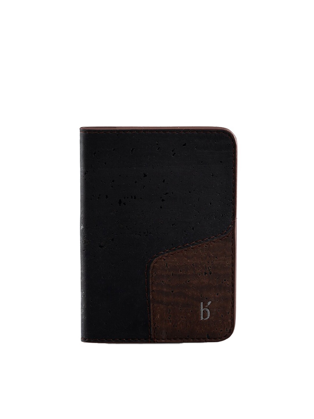 

Beej Unisex Brown & Black Textured Sustainable Passport Holder