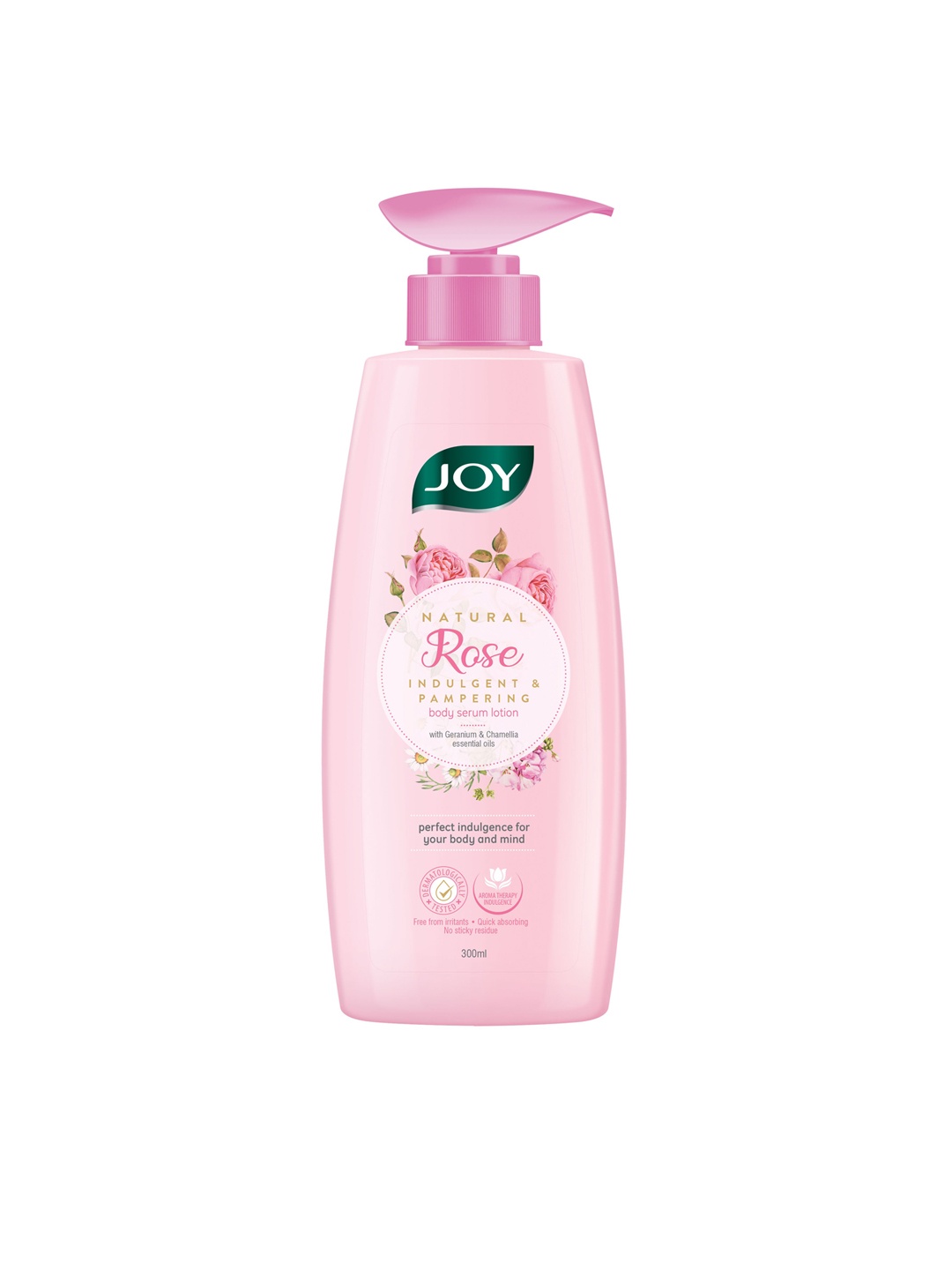 

JOY Natural Indulgent & Pampering Rose Body Serum Lotion 300 ml, Pink