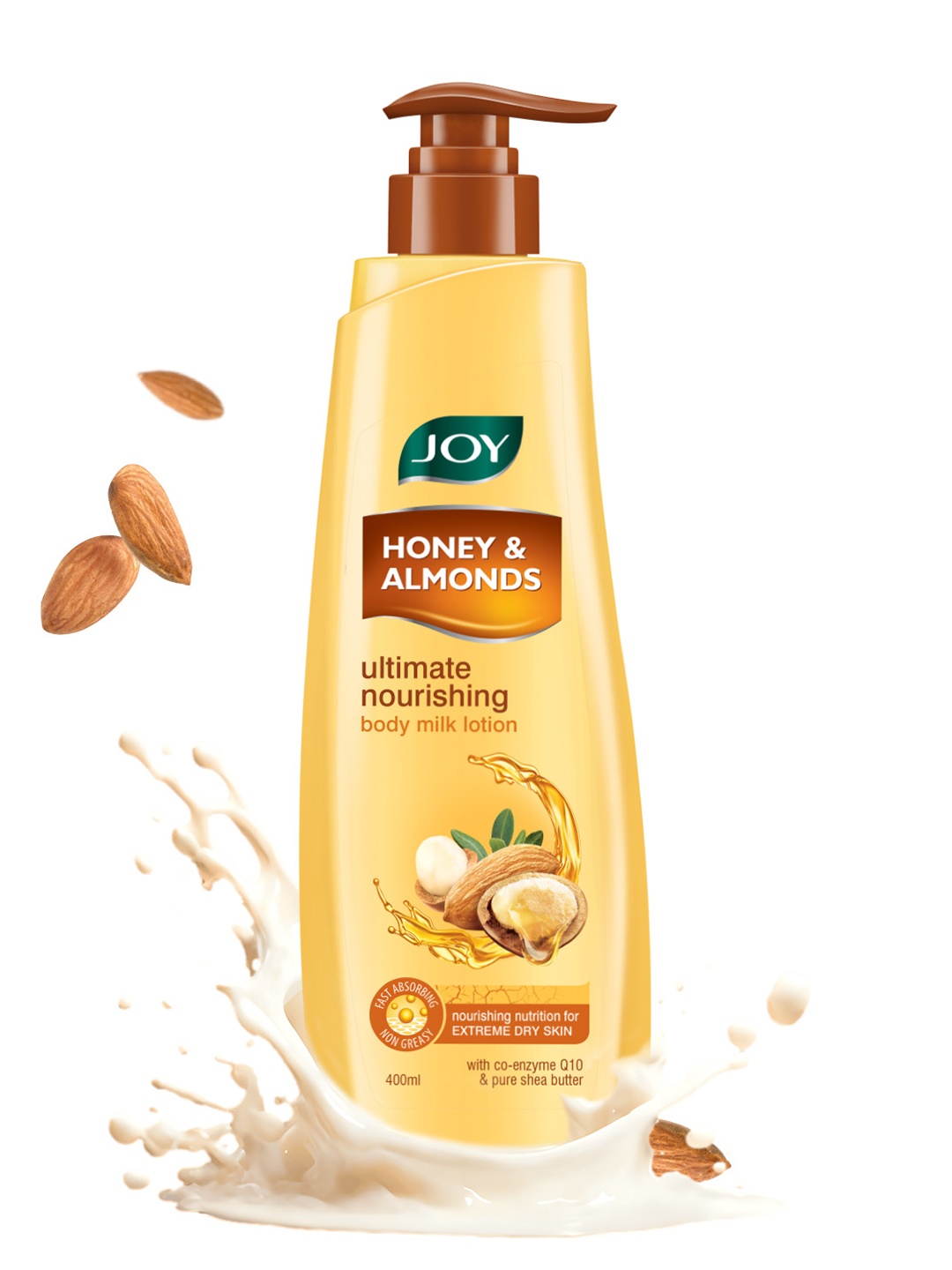 

JOY Honey & Almonds Winter Body Lotion For Dry Skin With Shea Butter - 400ml, Yellow