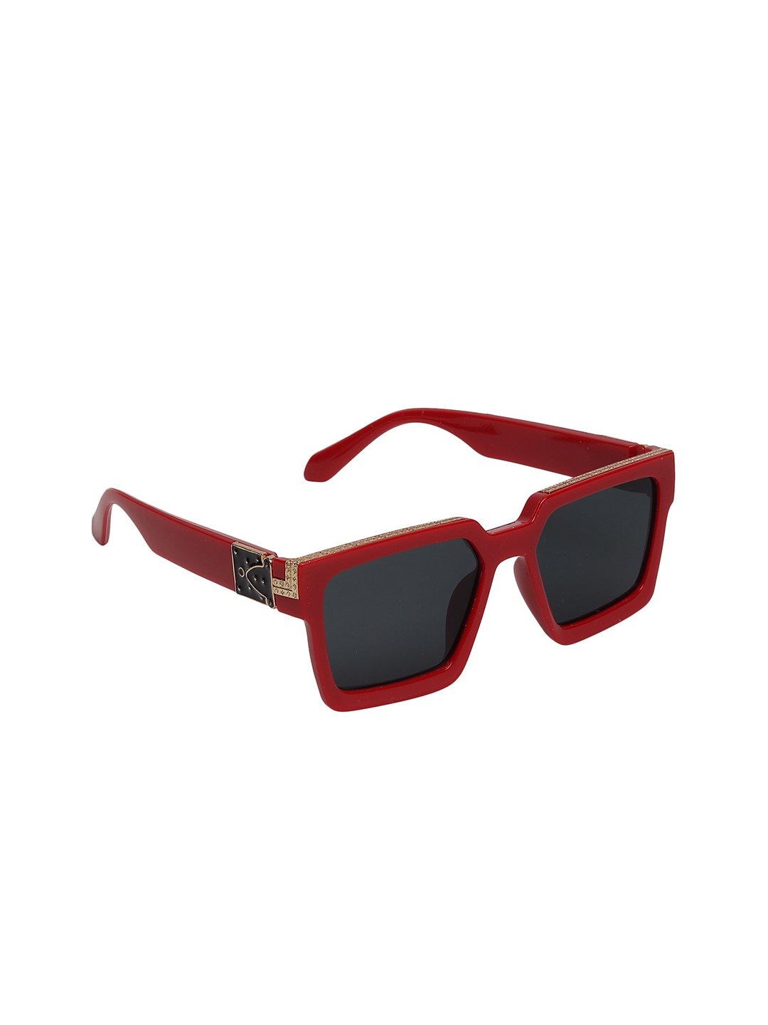 

Swiss Design Unisex Grey Square Sunglasses