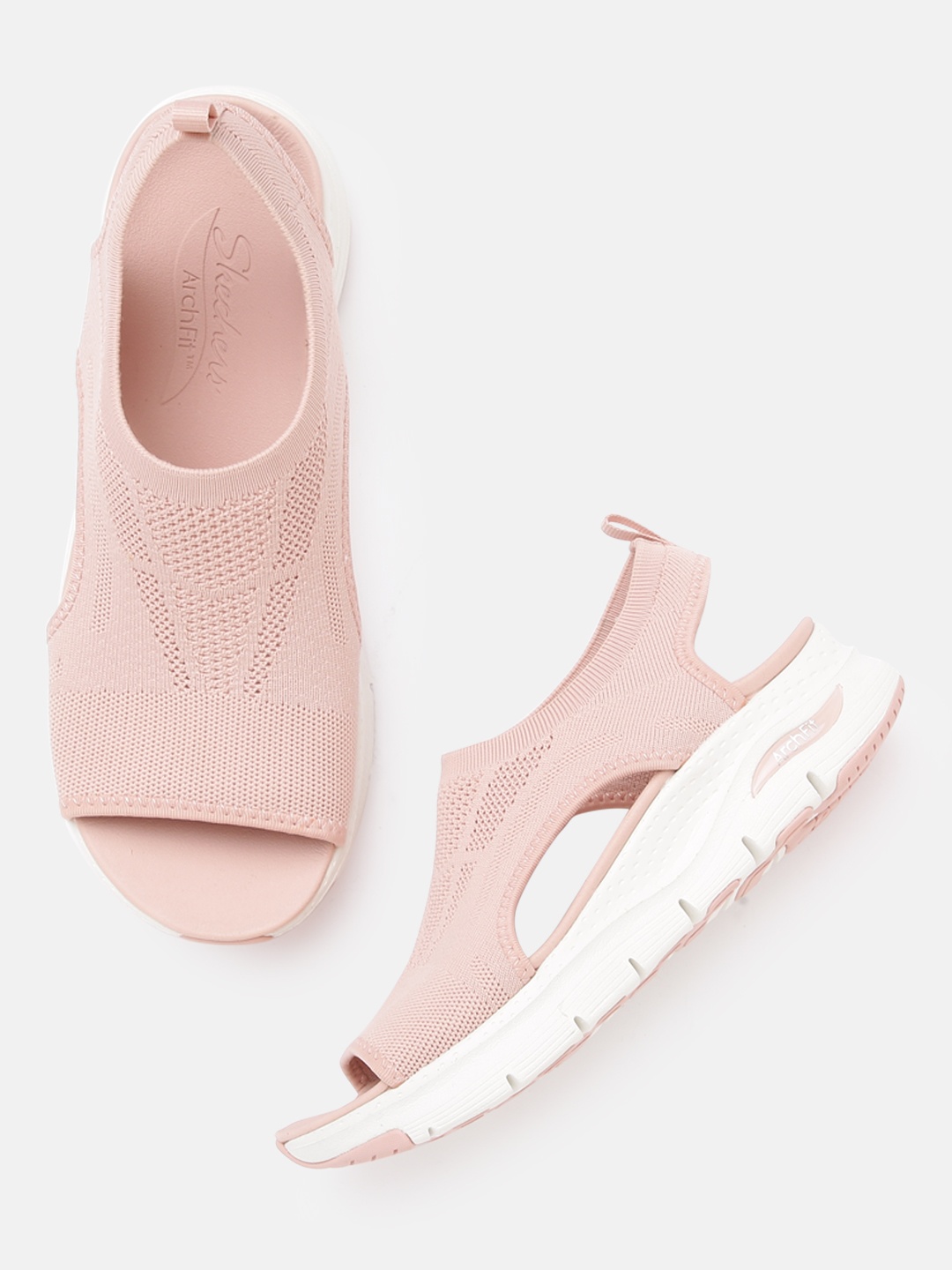 

Skechers Women Pink Arch Fit - City Catch Open Toe Flats