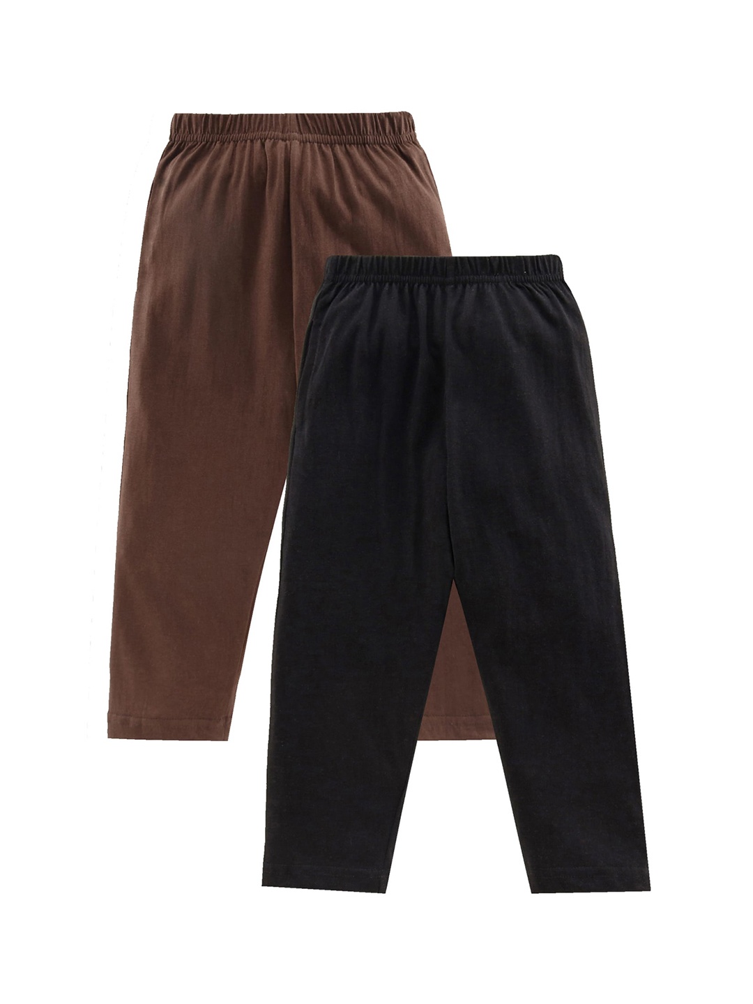 

KiddoPanti Boys Pack of 2 Solid Brown & Black Pyjama Pants