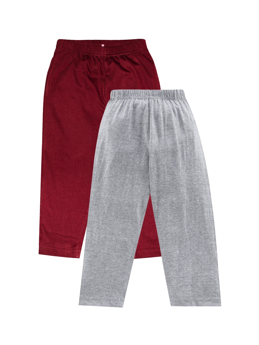 

KiddoPanti Boys Pack of 2 Solid Pyjama Pants With Single Pocket, Grey