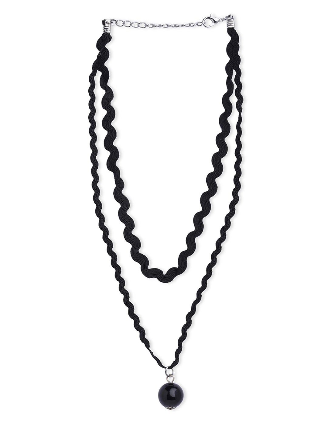 

Blisscovered Women Black Designer Choker Necklace