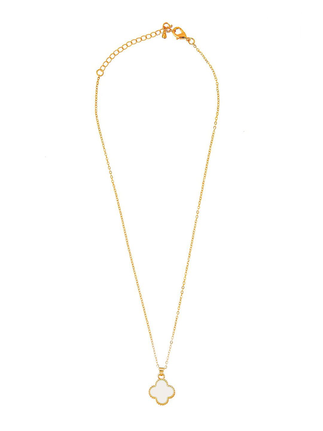 

Moon Dust Gold-Plated & White CZ-Studded Pendant With Chain