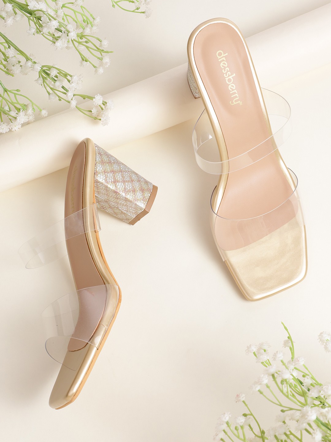 

DressBerry Block Heels, Transparent