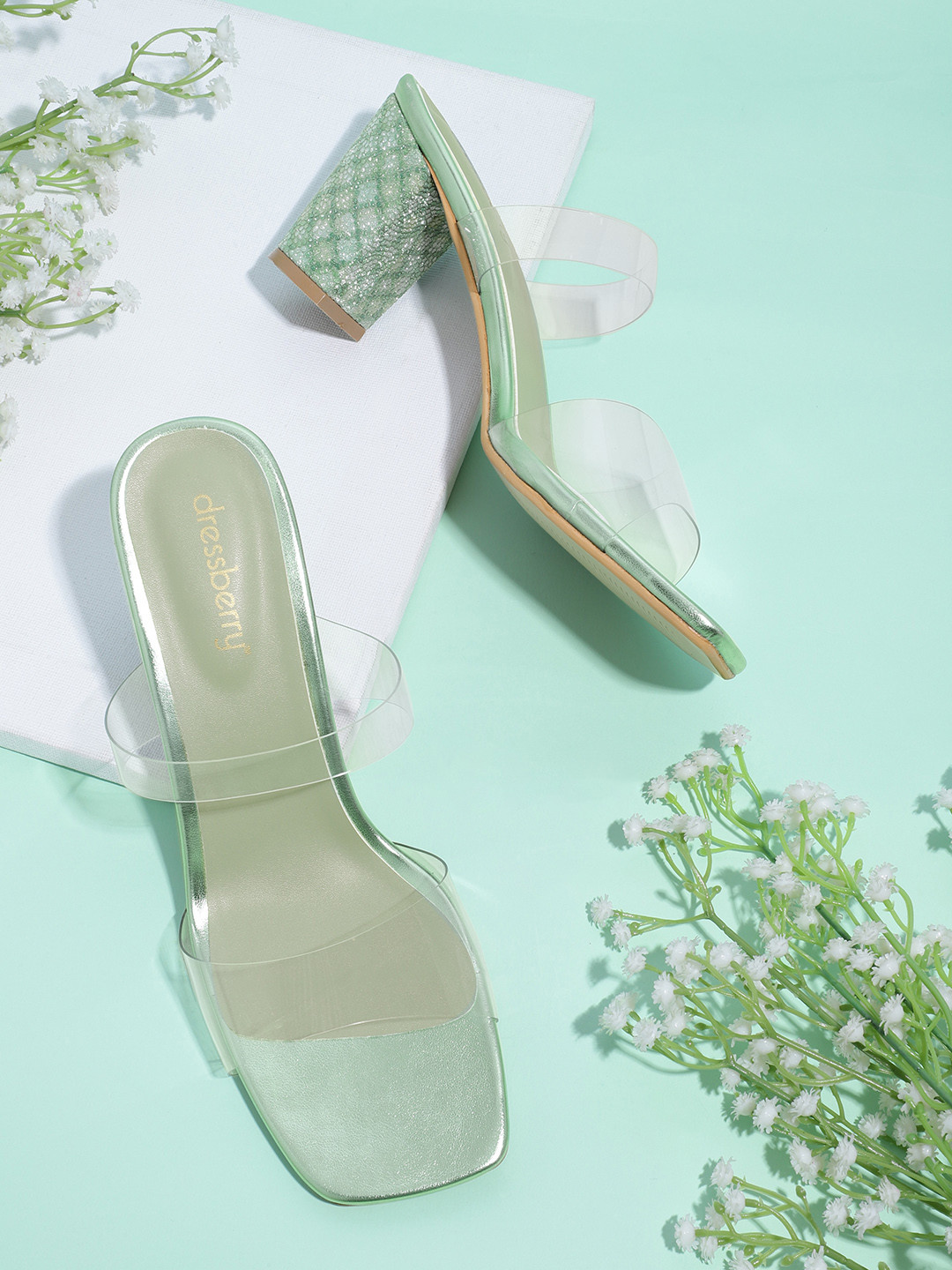 

DressBerry Block Heels, Transparent