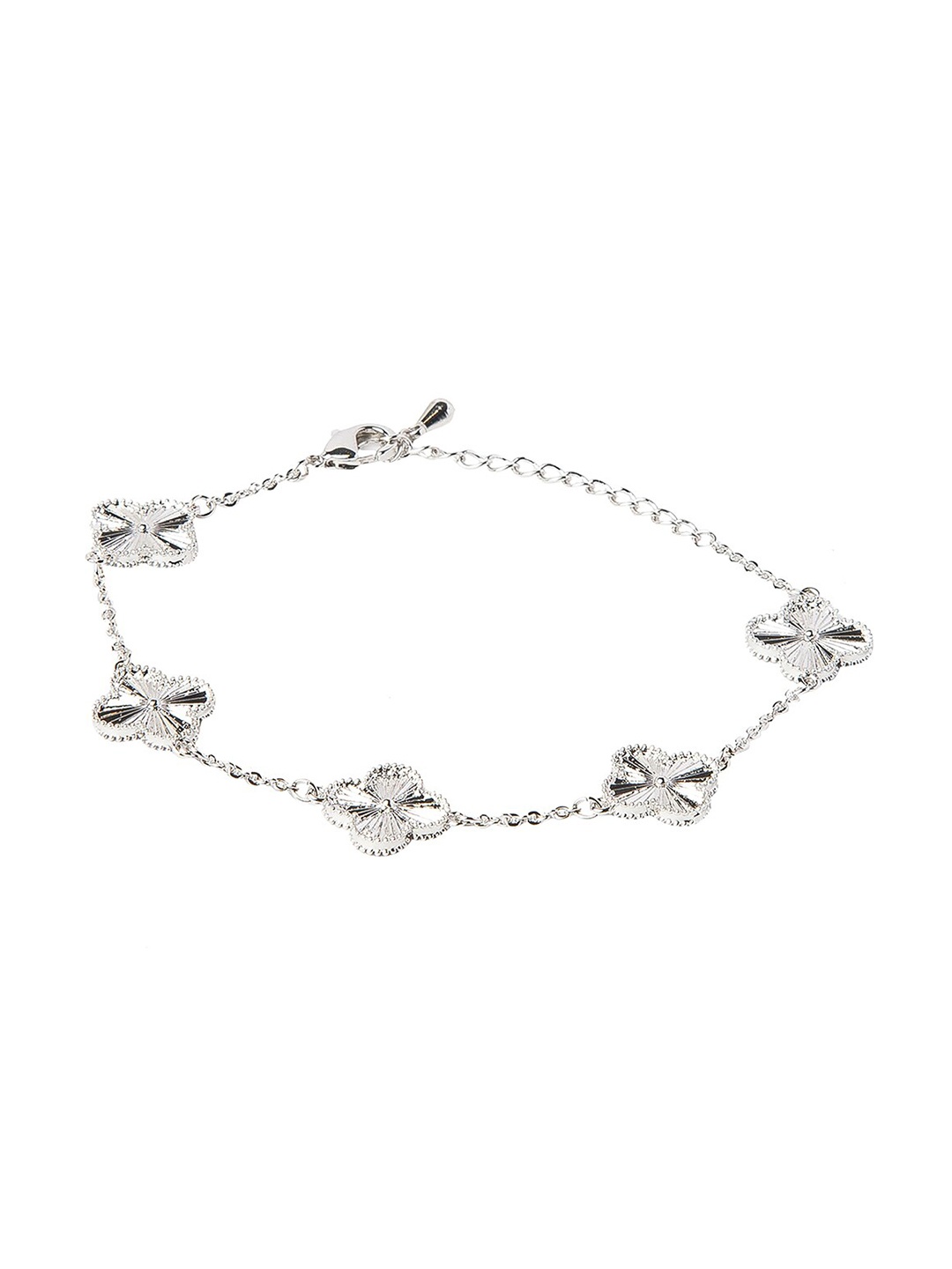 

Moon Dust Women Silver-Toned Brass Silver-Plated Link Bracelet