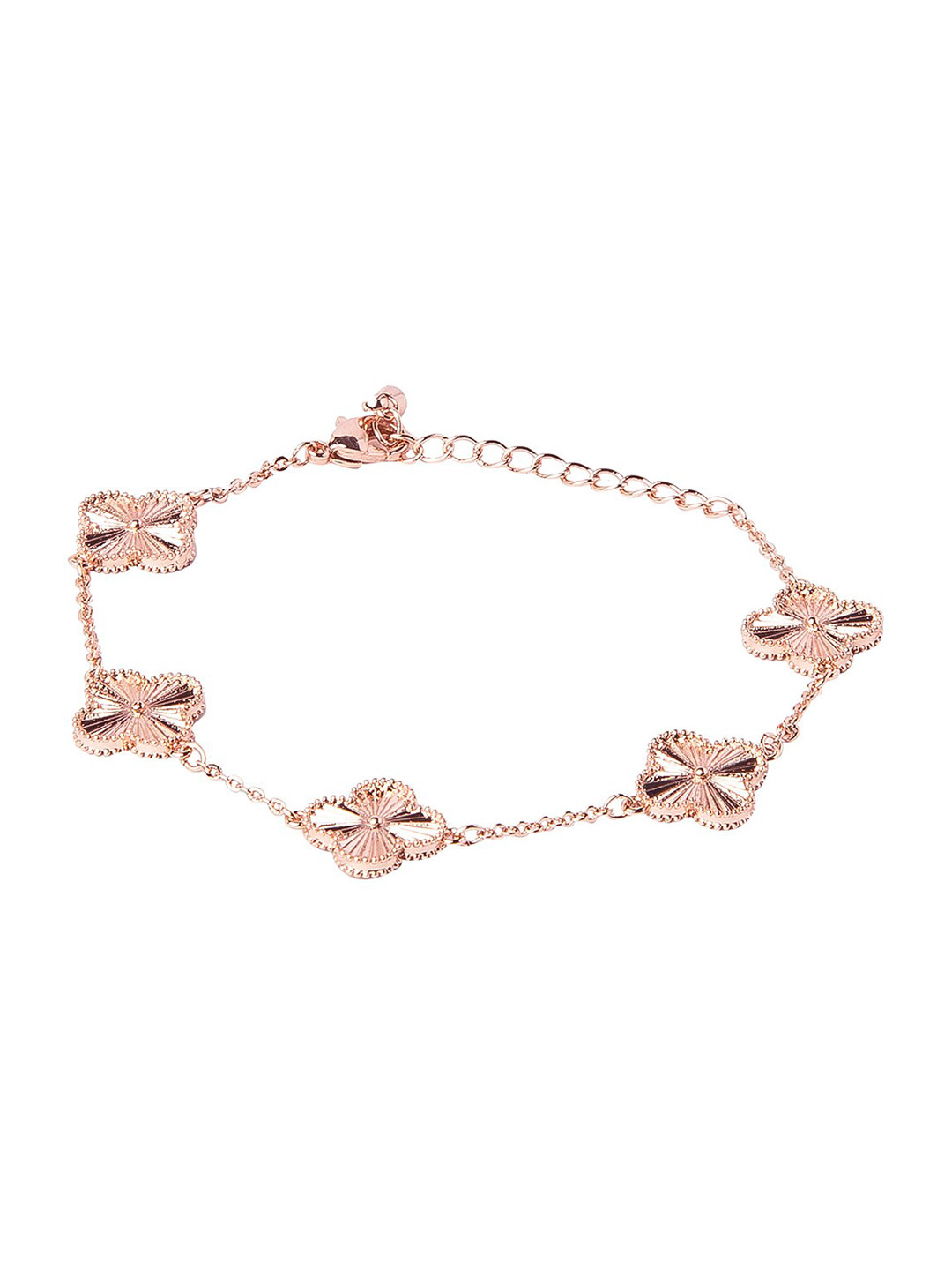 

Moon Dust Women Rose Gold Brass Rose Gold-Plated Charm Bracelet