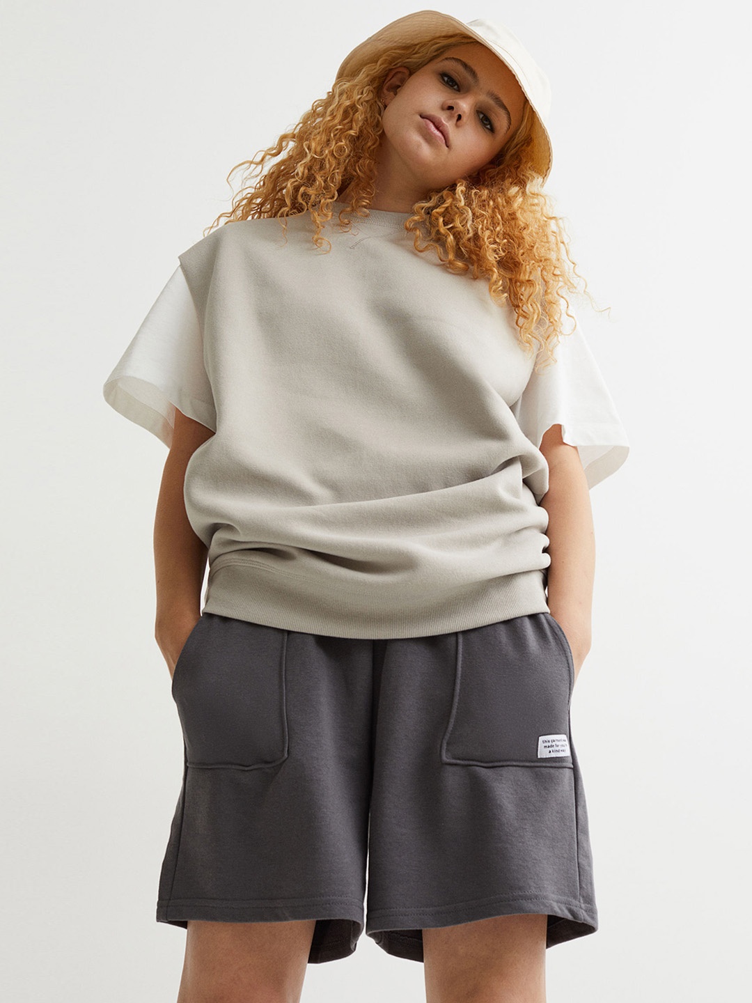 

H&M Women Sleeveless sweatshirt, Grey