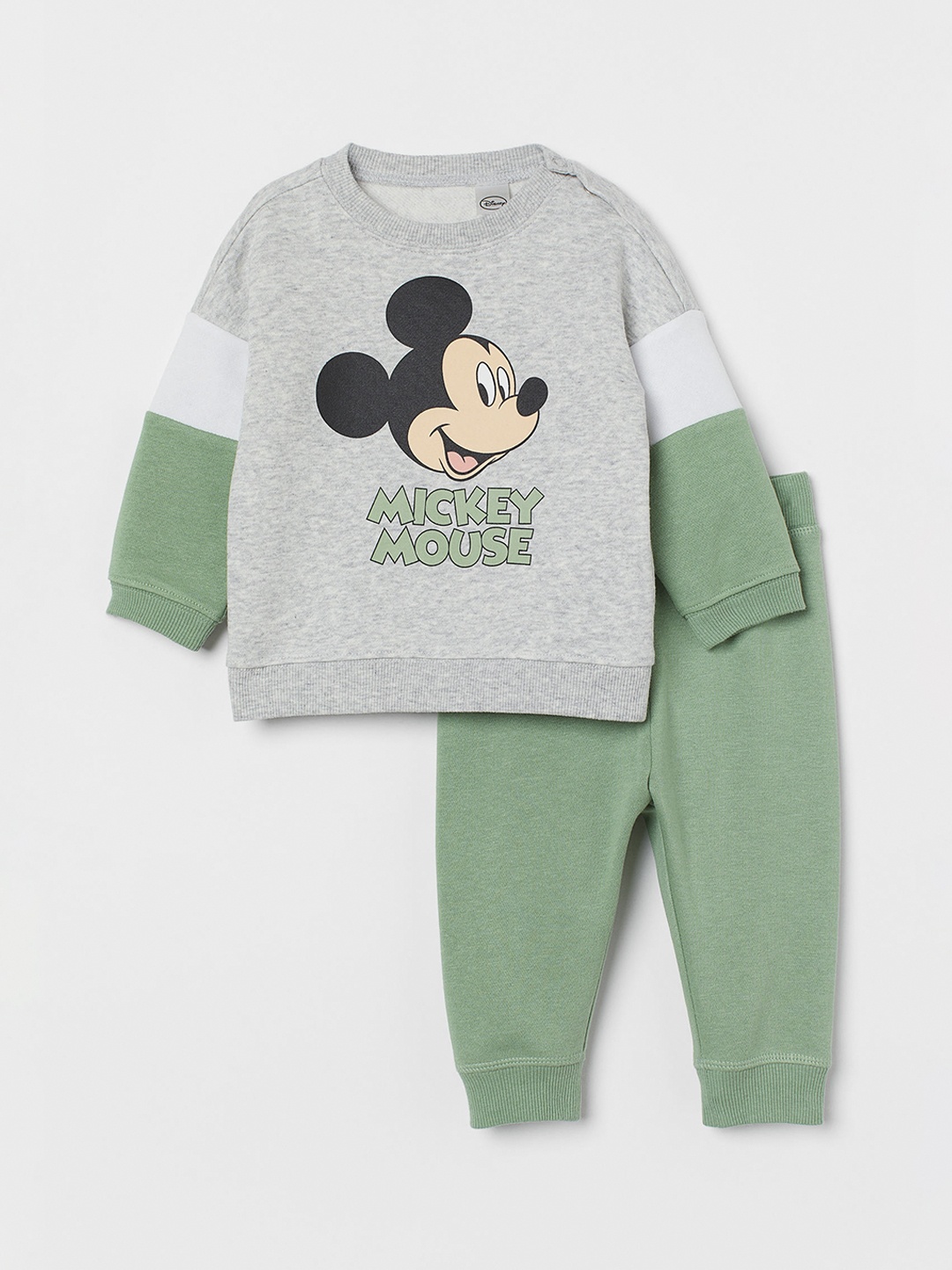 

H&M Boys 2-piece Mickey Mouse set, Green