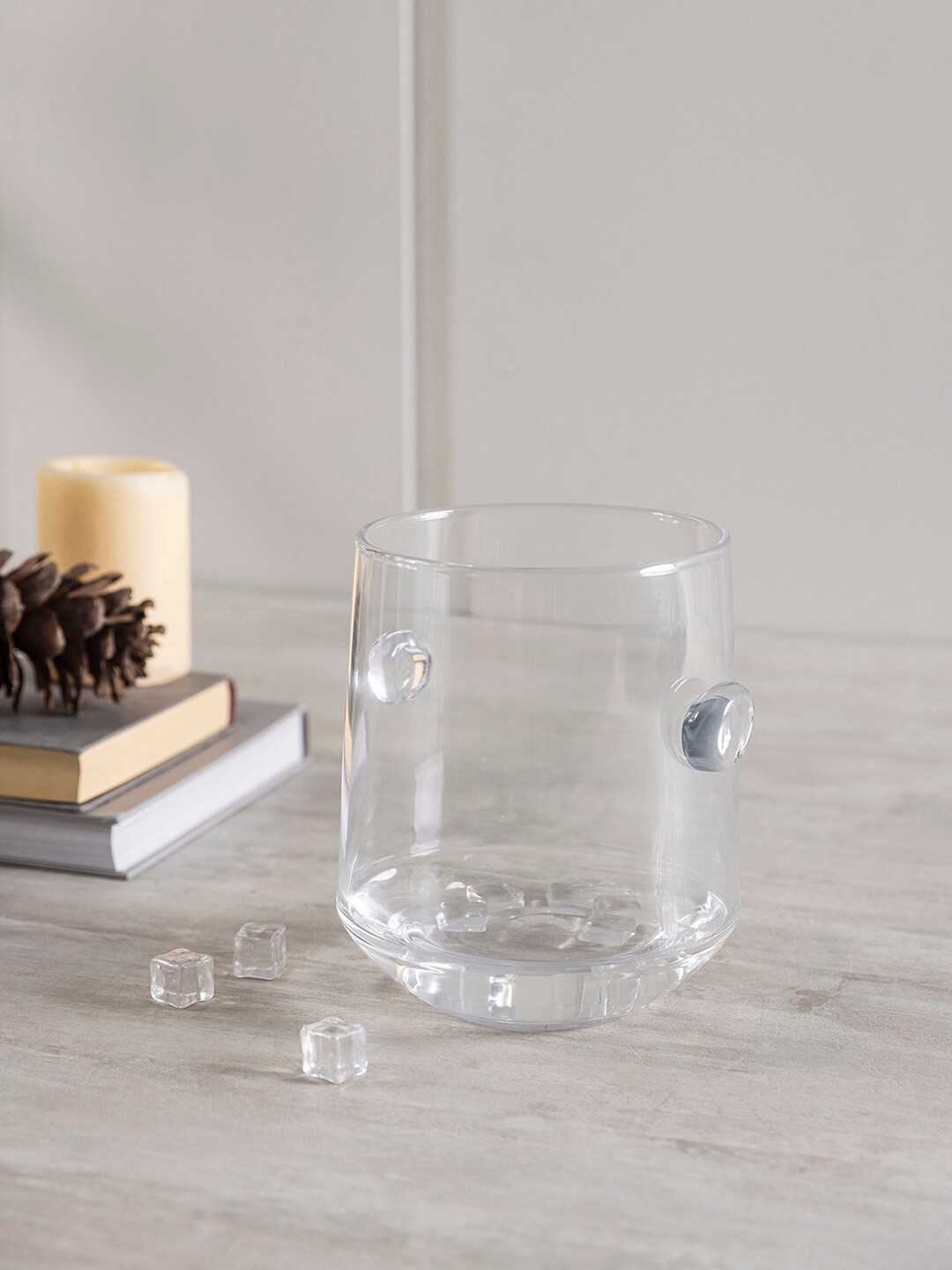 

Pure Home and Living Transparent Solid Glass Ice Bucket