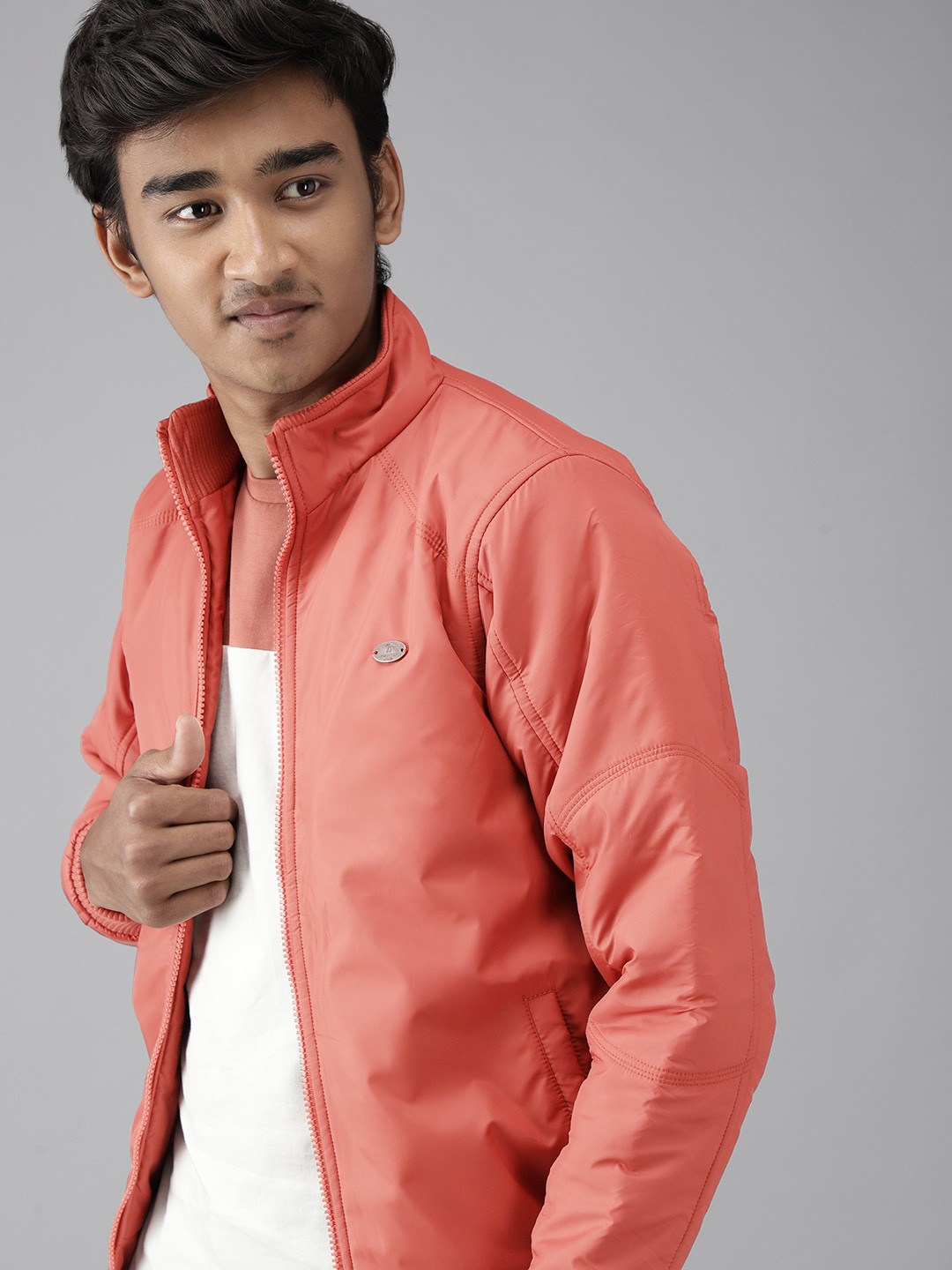 

UTH by Roadster Boys Rust Orange Solid Bomber Jacket