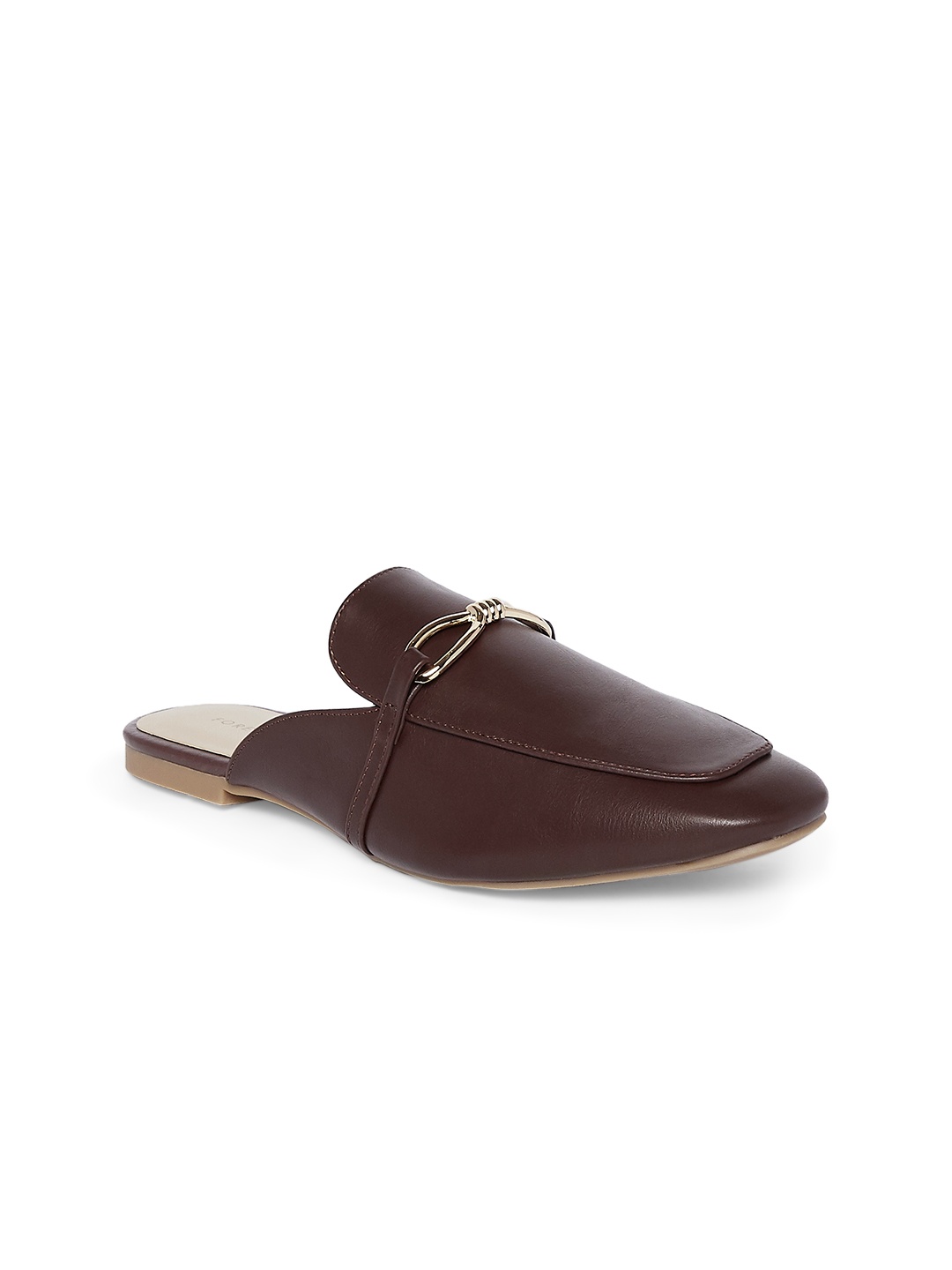 

Forever Glam by Pantaloons Women Square Toe Mules, Brown
