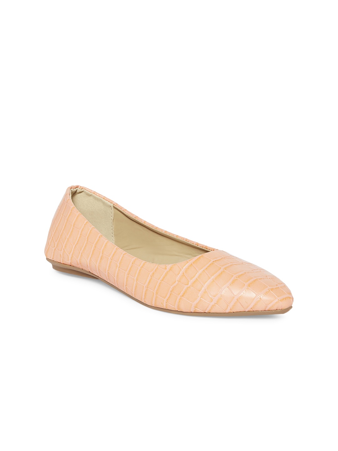 

Forever Glam by Pantaloons Women Textured Ballerinas, Pink