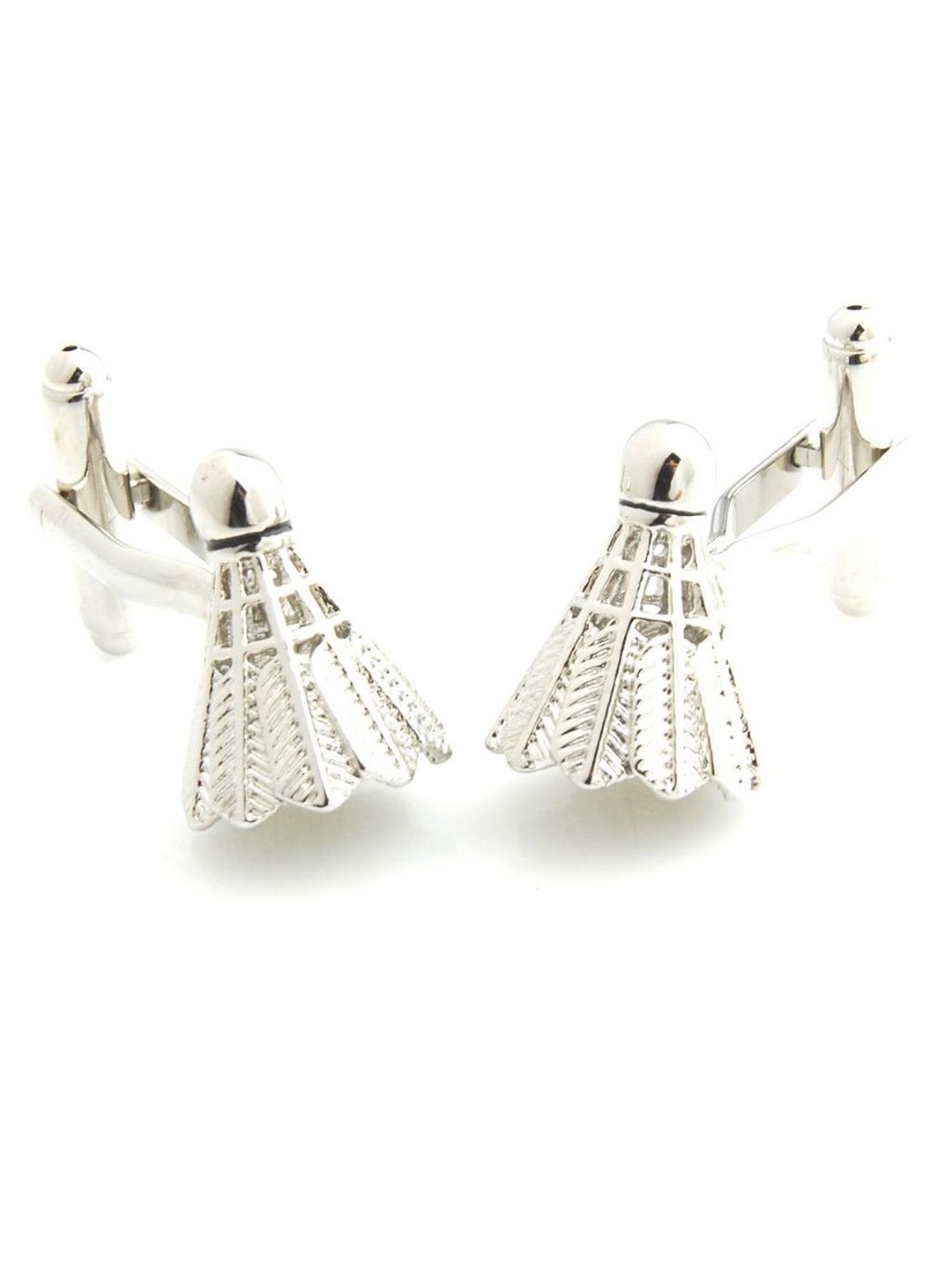 

PELUCHE Silver-Toned Ace Shuttle Quirky Cufflink