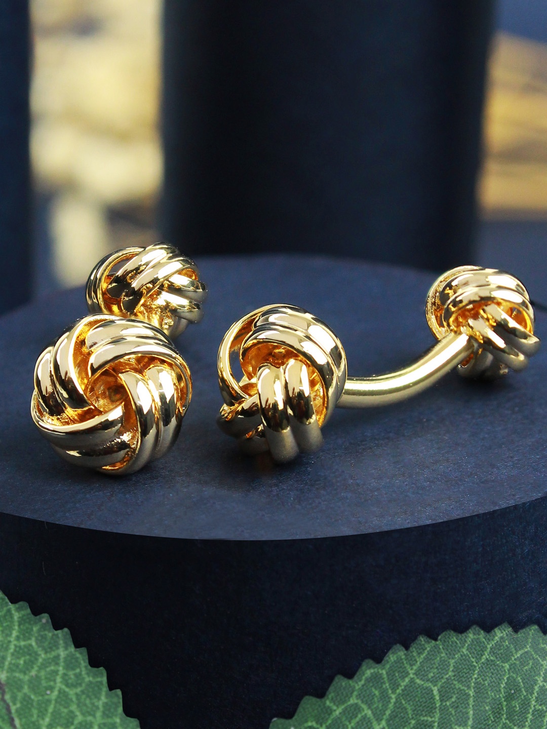 

PELUCHE Gold-Toned Quirky Cufflink