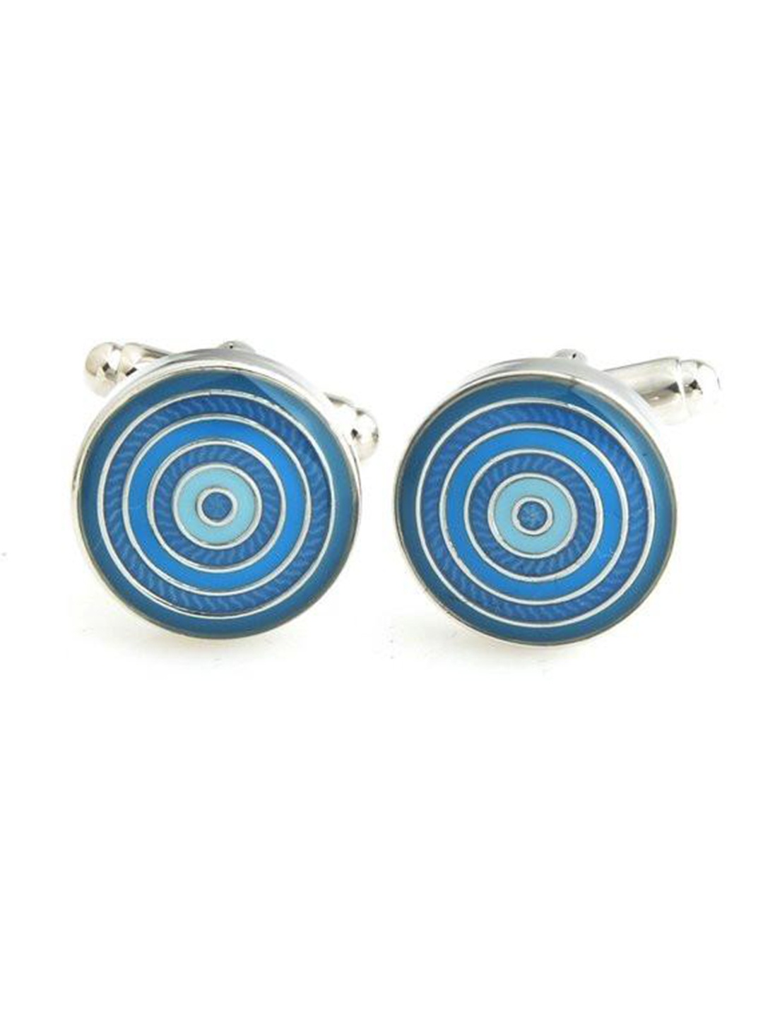 

PELUCHE Men Blue & Silver-Toned Cufflink