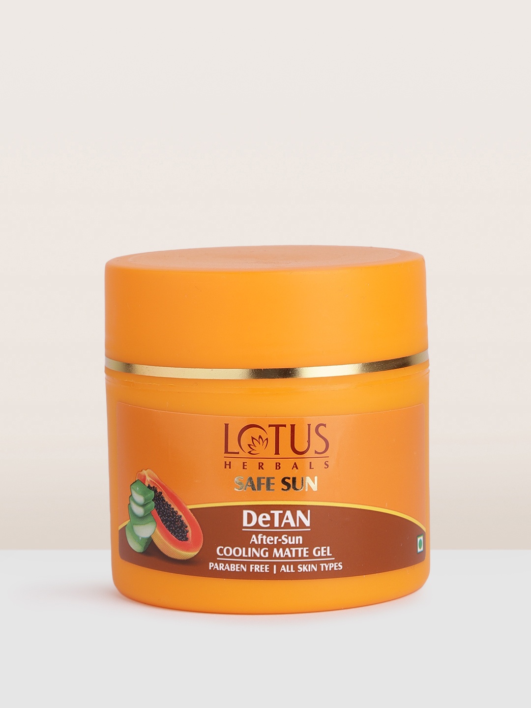

Lotus Herbals Safe Sun Detan After-Sun Cooling Matte Gel 100 g, Orange