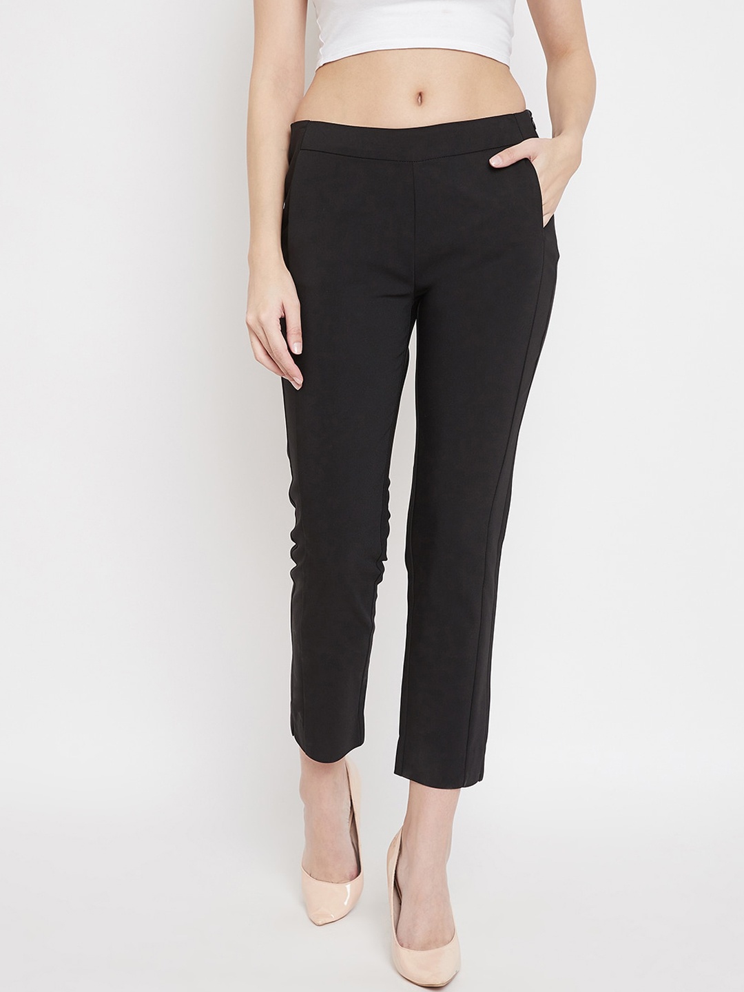 

Madame Women Black Trousers