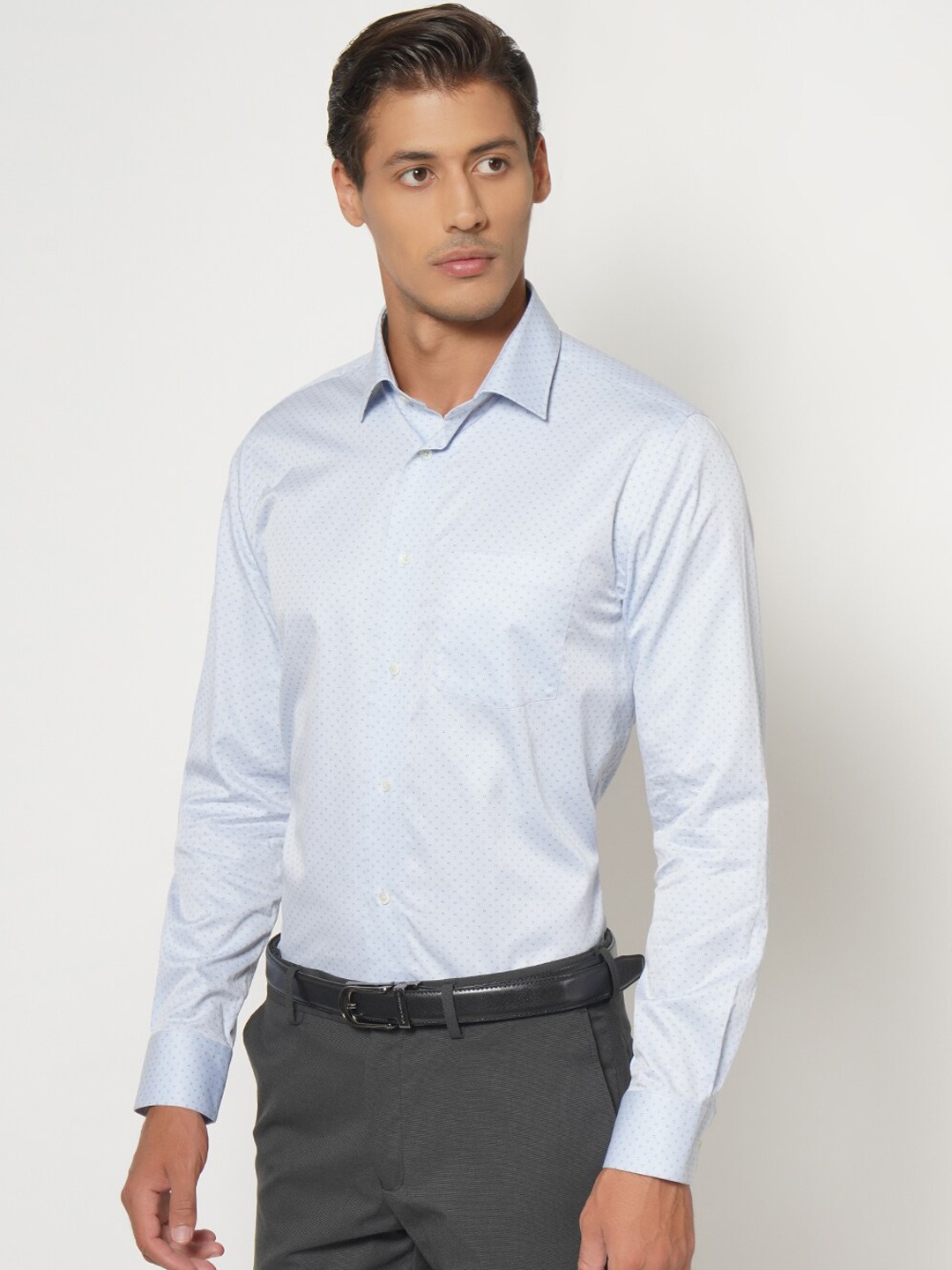 

Blackberrys Men Blue India Slim Fit Printed Casual Shirt