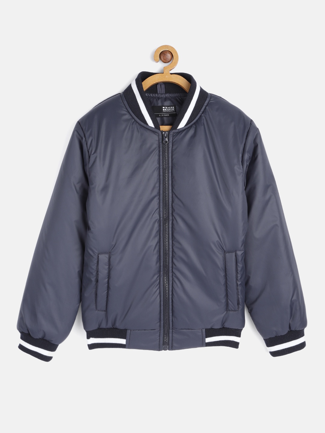 

HERE&NOW Boys Navy Blue Bomber Jacket