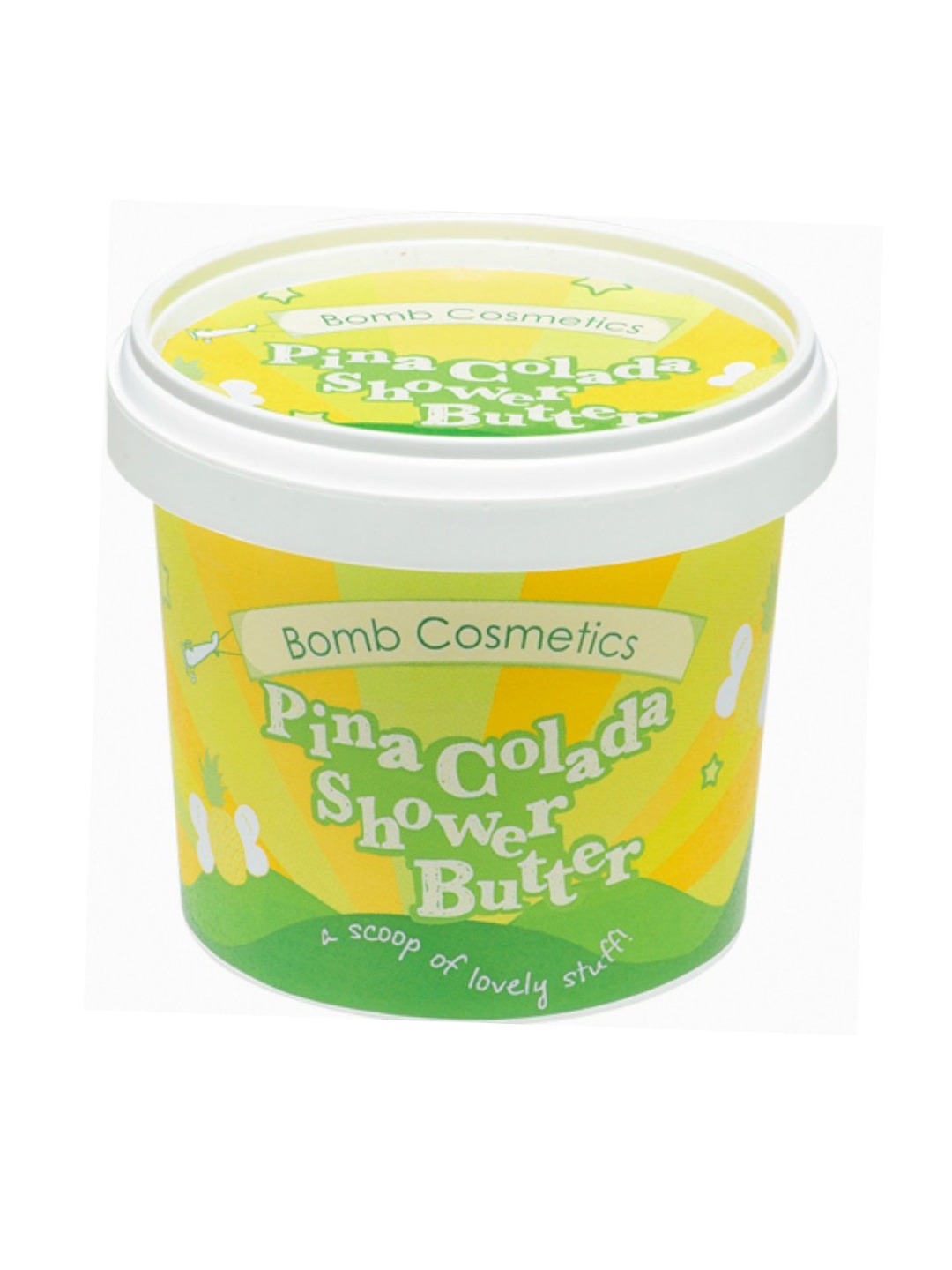 

Bomb Cosmetics Pina Colada Cleansing Shower Butter - 320 g, Yellow