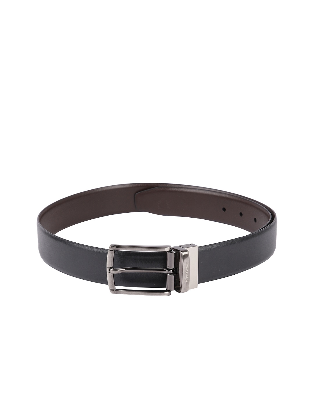 

Allen Solly Men Black & Brown Solid Reversible Leather Formal Belt