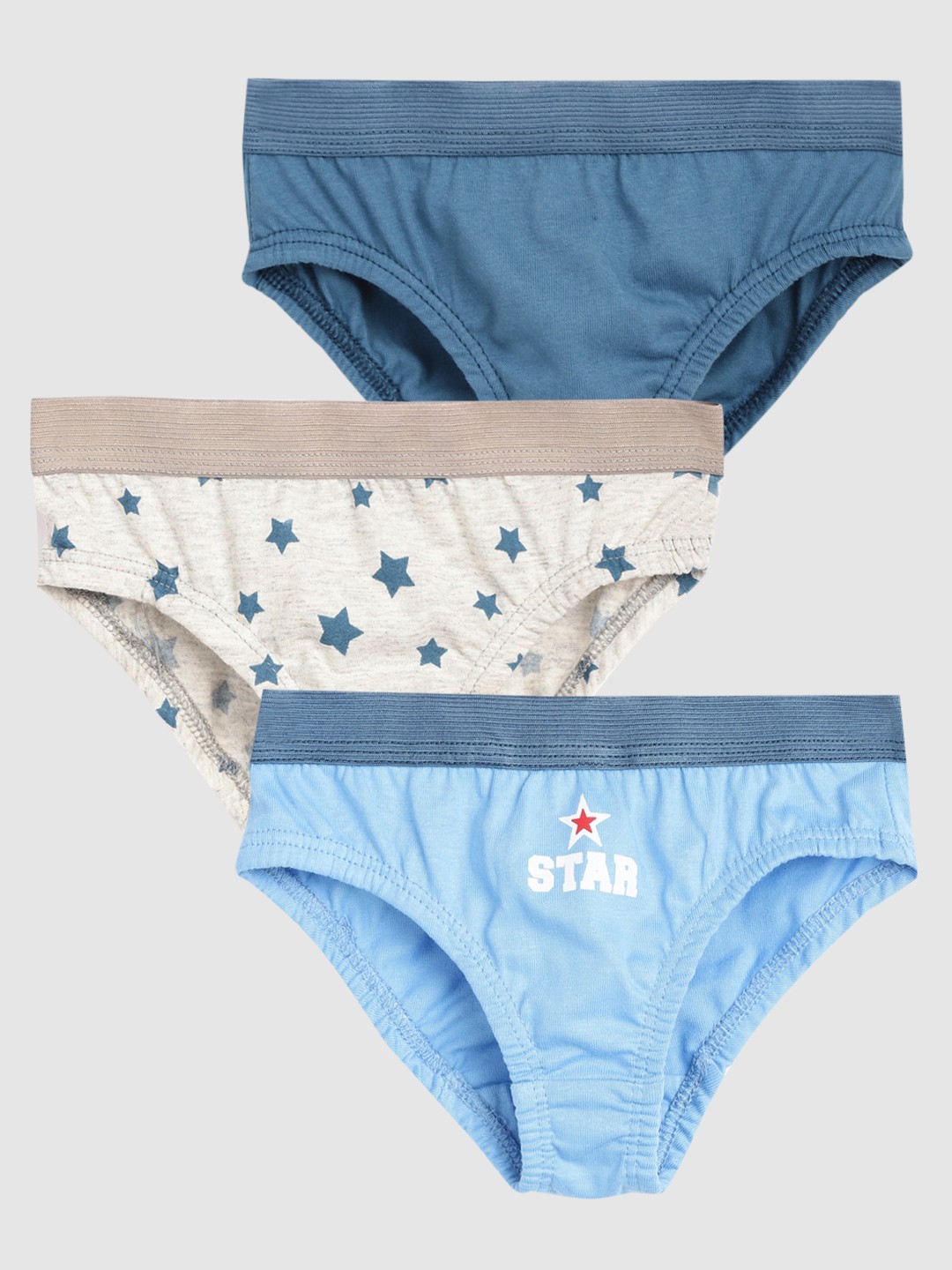 

YK Boys Pack of 3 Pure Cotton Briefs YK_AW21_B_JR_Brief27aprl2, Blue