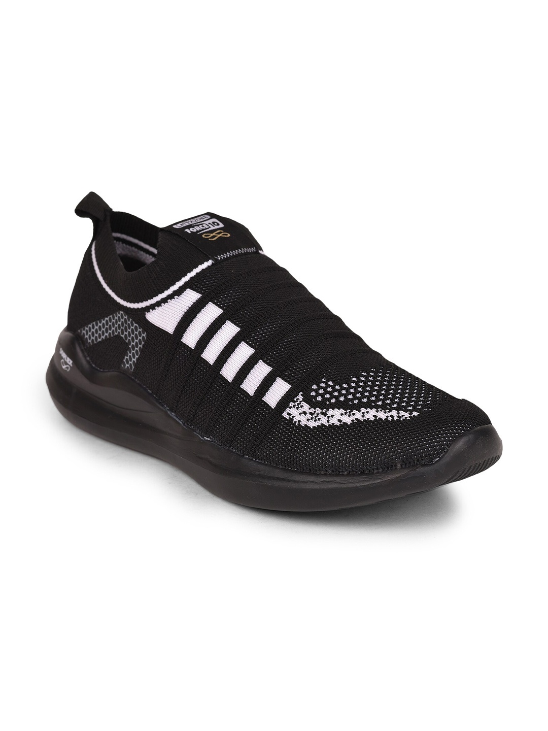 

Liberty Men Black & White Mesh Walking Shoes