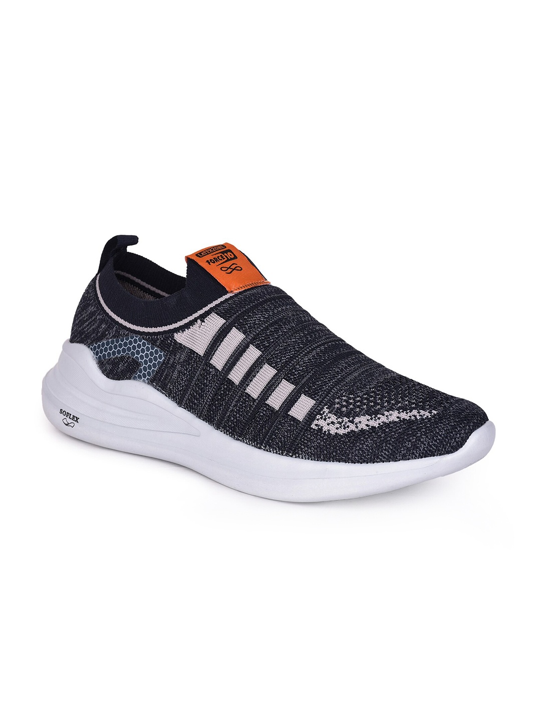 

Liberty Men Navy Blue Mesh Walking Non-Marking Shoes