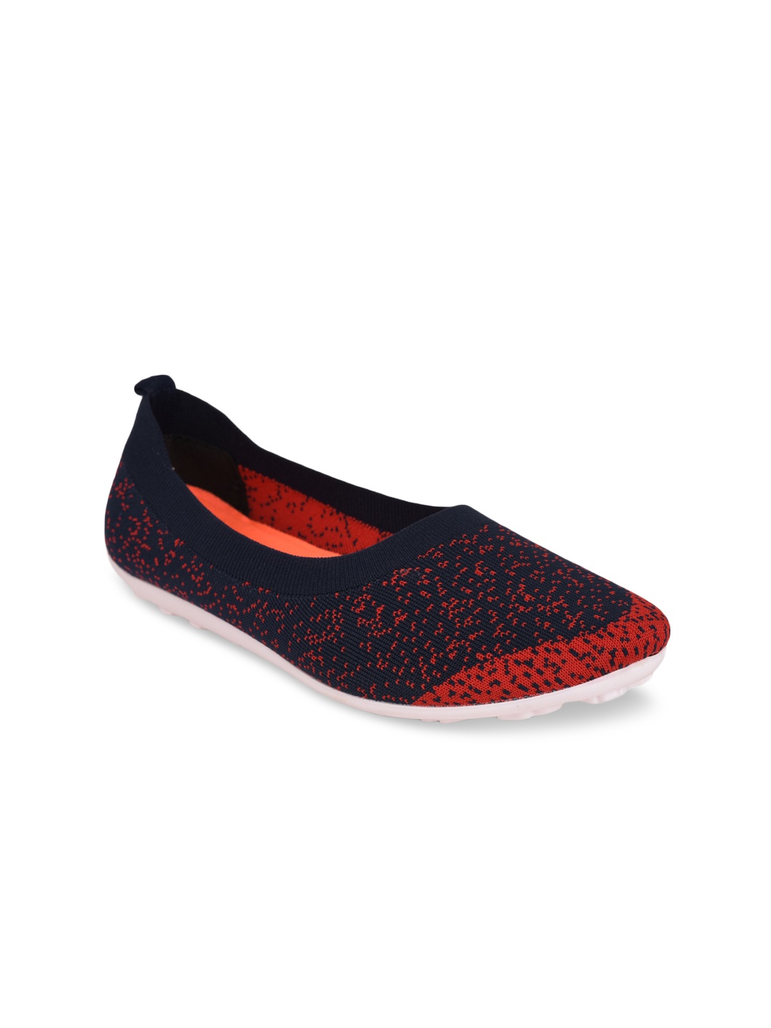 

Liberty Women Maroon & Black Printed Ballerinas